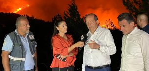 Cumhurbaşkanı Tatar yangın bölgesine gidiyor