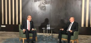Cumhurbaşkanı Tatar, Azerbaycan Cumhurbaşkanı İlham Aliyev ile bir araya geldi
