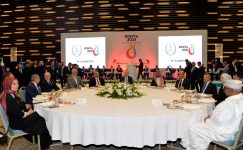Cumhurbaşkanı Tatar, liderler yemeğine ve İslami Dayanışma Oyunları Açılış törenine katıldı