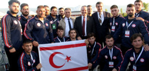 Ataoğlu, KKTC Güreş ve Okçuluk Federasyonları’nın da yer aldığı, 4. Dünya Göçebe Oyunları açılış törenine katıldı