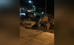 İskele-Ercan yolundaki kaza korkuttu