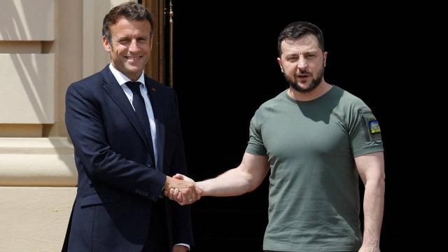 Macron ve Zelenskiy görüştü