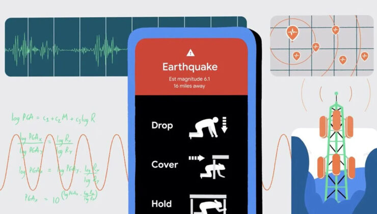 Google, Android kullanıcılarını depremden önce bildirimle uyardı