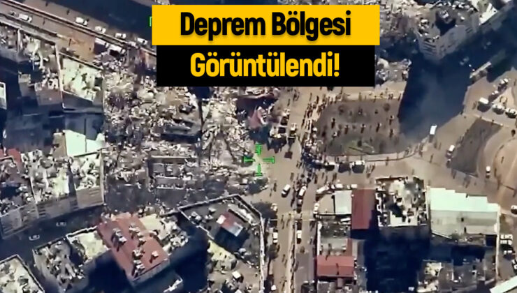 Deprem bölgesindeki yıkım Bayraktar Akıncı ve TB2 ile görüntülendi (Video)