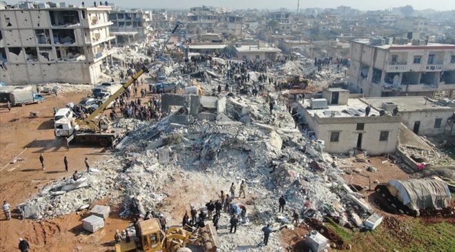 Kahramanmaraş merkezli depremlerden etkilenen Suriye’de can kayıpları 3 bin 162’ye yükseldi