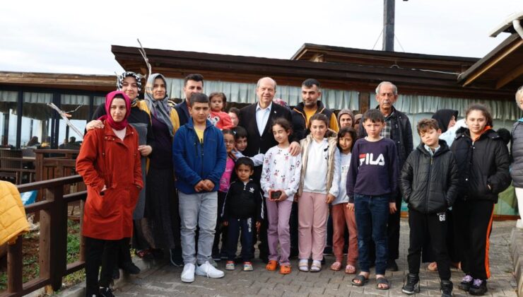 Cumhurbaşkanı Tatar, depremden etkilenen ailelerle Tatlısu’da bir araya geldi
