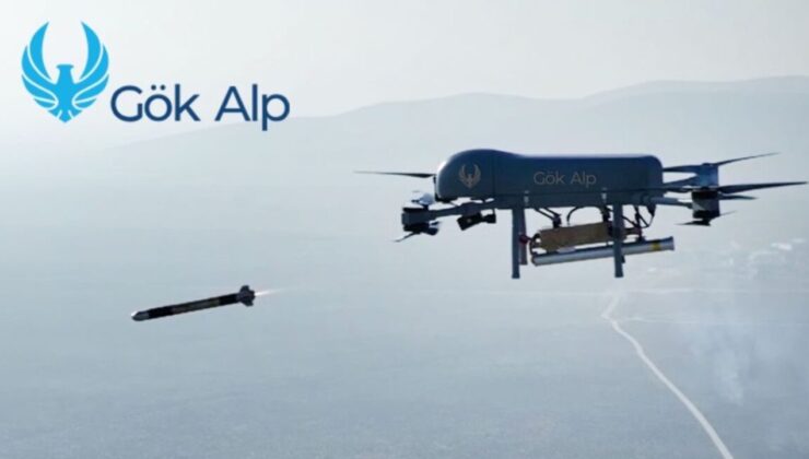 Gök Alp Drone sisteminden Roketsan’ın geliştirdiği güdümlü mini füze ateşlendi!