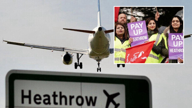Heathrow Havalimanı’ndaki güvenlik görevlilerinden 31 günlük grev kararı