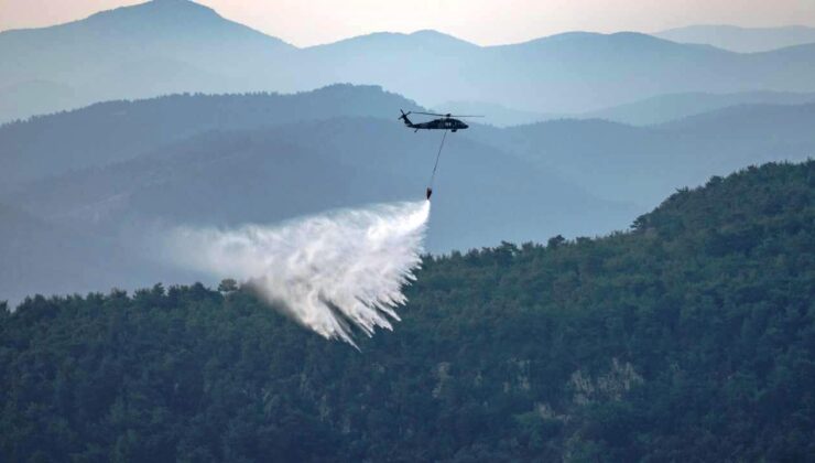 Çanakkale’deki yangınla mücadele devam ediyor