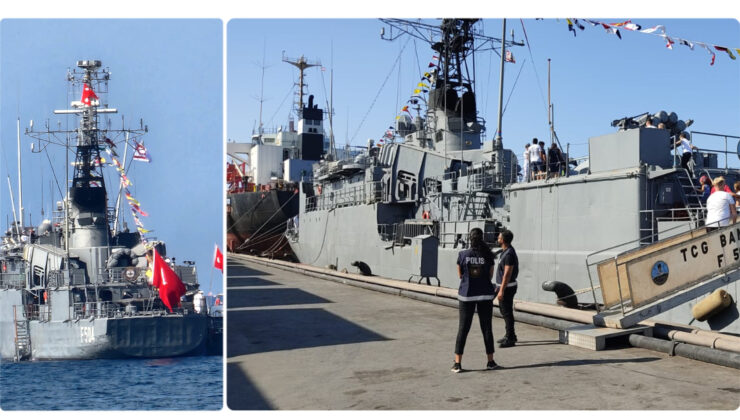 KKTC’ye demirleyen savaş gemileri halkın ziyaretine açıldı
