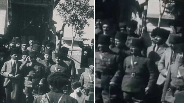 Ersoy, Atatürk’ün 30 Ağustos 1922’de TBMM  ziyaretine ilişkin  görüntüleri paylaştı