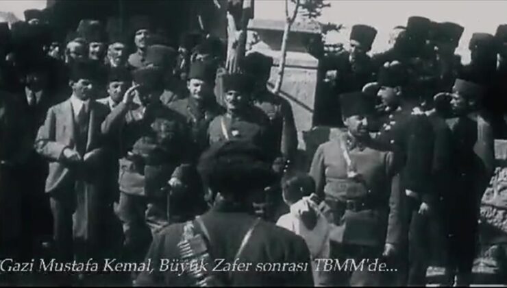 Atatürk’ün Büyük Zafer sonrası TBMM ziyaretine ilişkin görüntüler paylaşıldı