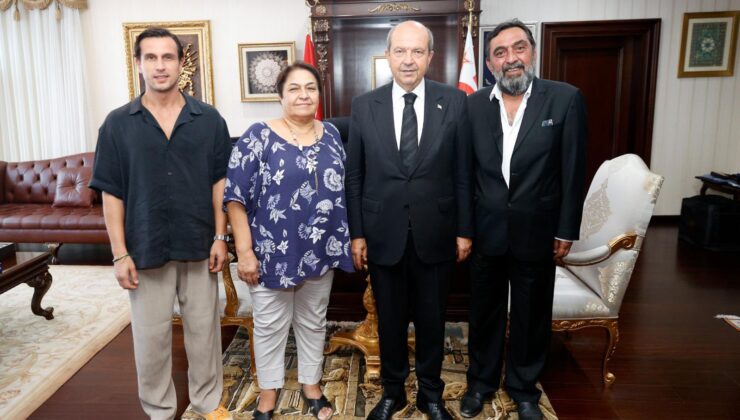 Cumhurbaşkanı Ersin Tatar, sanatçı Ahmet Yenilmez’i kabul etti
