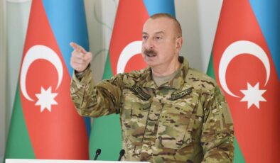 Aliyev: Karabağ’daki Ermeni silahlı güçlerin silah bırakması halinde tedbirler durdurulacak