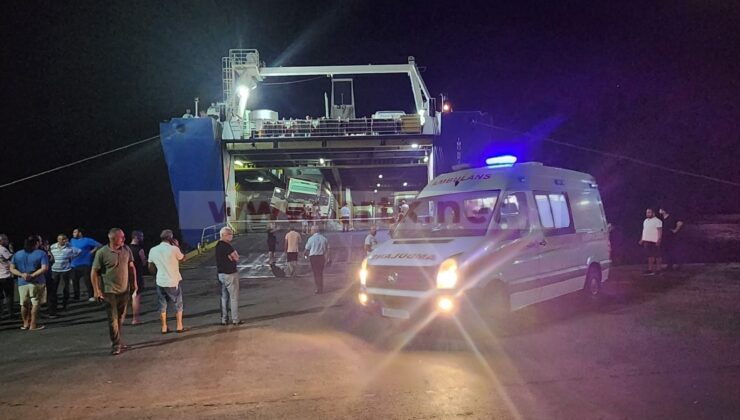 Gazimağusa Limanı’nda kaza; Gemi içerisindeki rampanın çökmesi sonucu tır içerisindeki şoför yaralandı