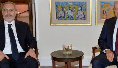 Cumhurbaşkanı Tatar, Türkiye Cumhuriyeti Dışişleri Bakanı Fidan ile görüştü