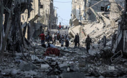 DSÖ: Gazze’deki enkaz altında kimliği belirlenemeyen bin ceset var