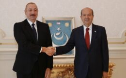 Tarihi buluṣma..Cumhurbaşkanı  Tatar, Azerbaycan Cumhurbaşkanı  Aliyev ile görüştü