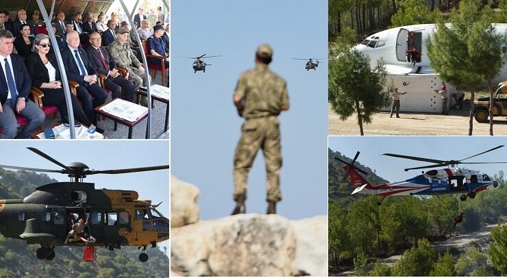 Şehit Teğmen Caner Gönyeli-2023 Arama Kurtarma Davet Tatbikatı başladı. Tatbikatın kara safhası Girne 101 Evler bölgesinde icra edildi