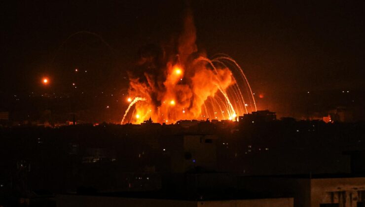 İsrail savaş uçaklarından Gazze Şeridi’ne bombalı saldırı