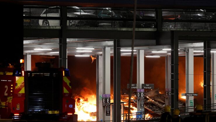 Londra Luton Havalimanı’nda yangın: Uçuşlar askıya alındı