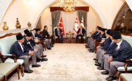 Cumhurbaşkanı Ersin Tatar, Kilis’ten gelen Kıbrıs Gazileri’ni kabul etti