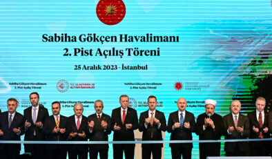 İstanbul Sabiha Gökçen Uluslararası Havalimanı’nın 2. Pisti törenle açıldı