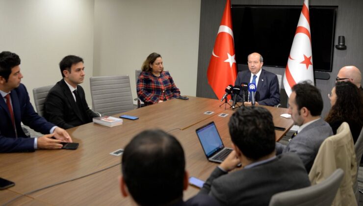 Cumhurbaşkanı Tatar, Washington’da Türk basın mensuplarıyla bir araya geldi
