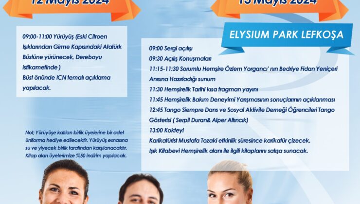 “12 Mayıs Dünya Hemşireler Günü” nedeniyle etkinlikler düzenlenecek