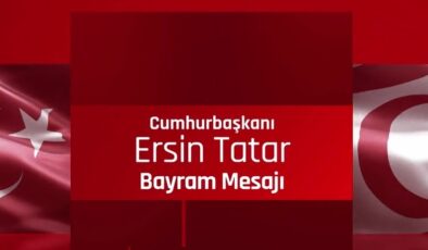 Cumhurbaşkanı Ersin Tatar, halkın Kurban Bayramı’nı kutladı:‘Kurban Bayramı paylaşmanın önemini hatırlatan özel bir gün’