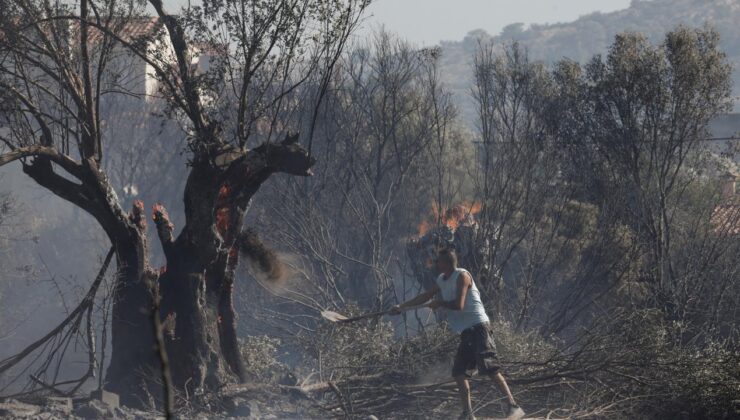 Yunanistan’daki orman yangınlarında bir kişi öldü