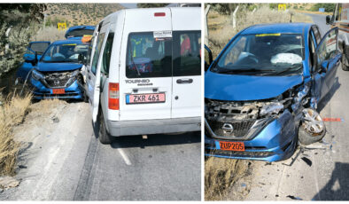 Girne-Değirmenlik anayolunda korkutan kaza!