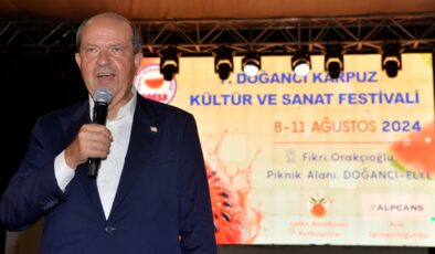 Cumhurbaşkanı Ersin Tatar, 7. Doğancı Karpuz Kültür ve Sanat Festivali’ne katıldı