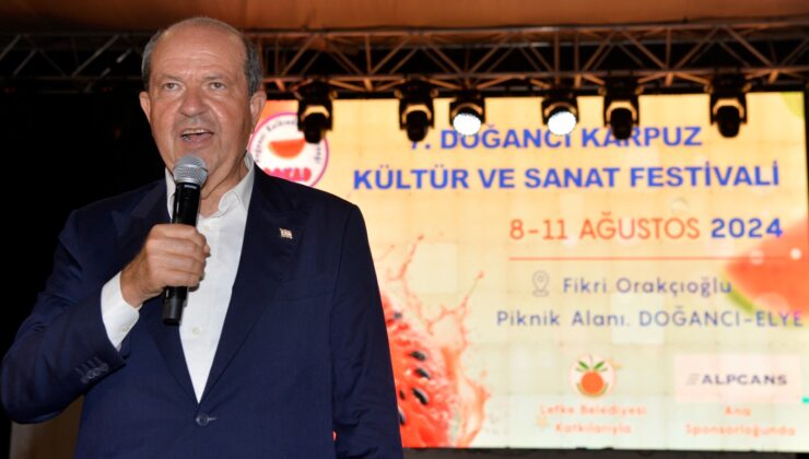 Cumhurbaşkanı Ersin Tatar, 7. Doğancı Karpuz Kültür ve Sanat Festivali’ne katıldı