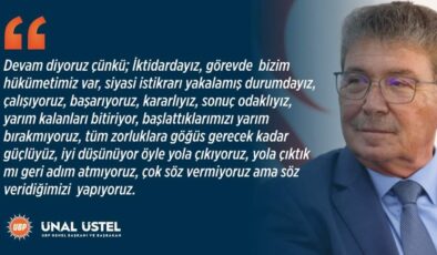 Üstel:Tüm sektörlerin daha da güçlendiği bir ülke için çalışmaya devam ediyoruz