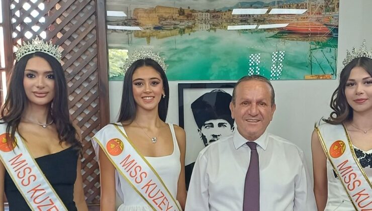 Ataoğlu, Miss Kuzey Kıbrıs 2024 güzellerini kabul etti