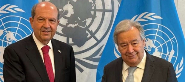 Cumhurbaşkanı Tatar,BM Genel Sekreteri Guterres ile biraraya geldi…Tatar: ‘Kıbrıs Türk tarafı için Türkiye’nin garantörlüğü vazgeçilmezdir’