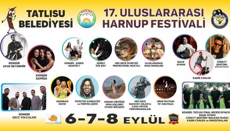 Tatlısu Harnup Festivali Cuma günü başlıyor