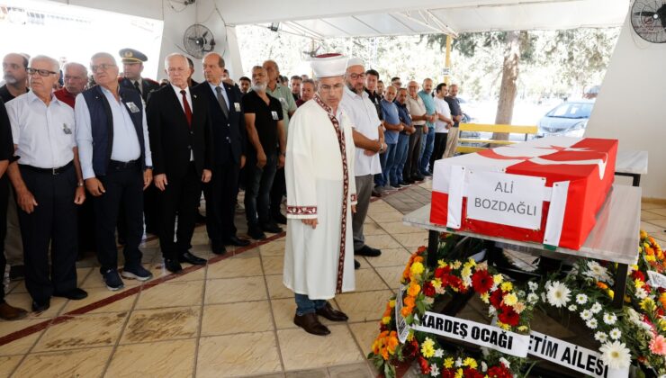 Cumhurbaşkanı Tatar, Emekli Piyade Yüzbaşı Ali Bozdağlı’nın cenaze törenine katıldı