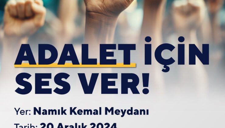 Şampiyon Melekleri Yaşatma Derneği 20 Aralık’ta “Adalet İçin Ses Ver” etkinliği düzenliyor