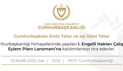 1. Engelli Hakları Çalıştayı’nın eylem planı yarın Cumhurbaşkanlığı’nda tanıtılacak