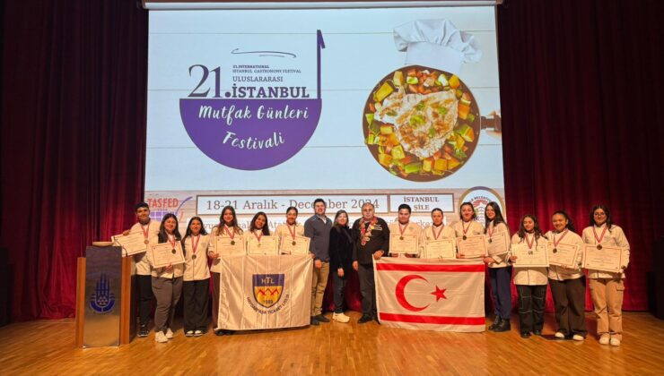 HTL öğrencileri İstanbul’daki gastronomi festivalinde 10 altın, 2 gümüş, 1 bronz madalya kazandı