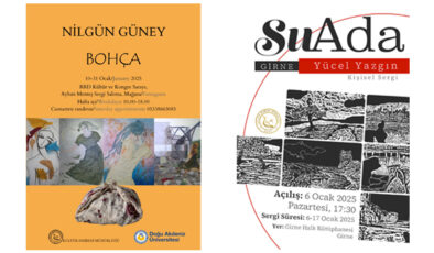 Yücel Yazgın ve Nilgün Güney’in sergileri, yeni yılın ilk haftalarında Girne ve Gazimağusa’da sanatseverlerle buluşacak