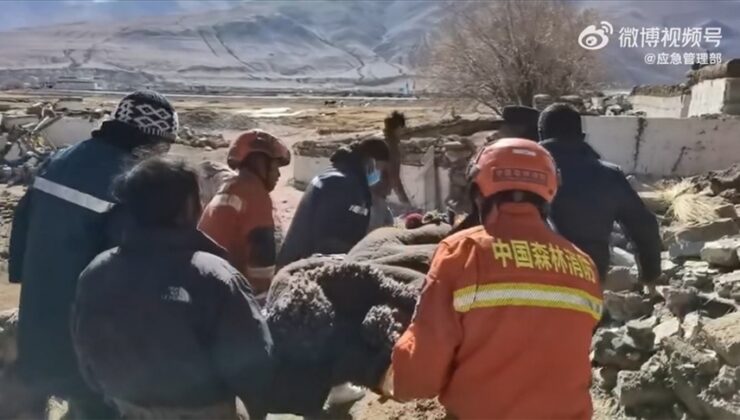 Tibet’te meydana gelen 6,8 büyüklüğündeki depremde 126 kişi öldü