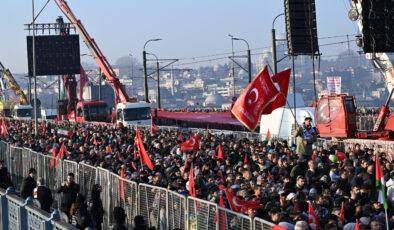 İstanbul’da Filistin’e destek yürüyüşü