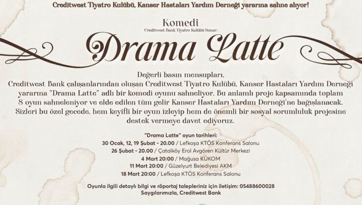 “Drama Latte” bu akşam sahneleniyor