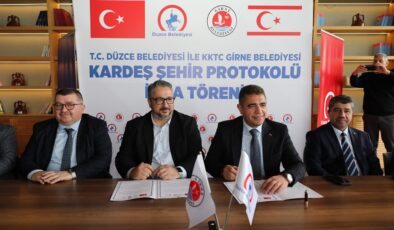 Girne ve Düzce belediyeleri kardeş şehir protokolü imzaladı