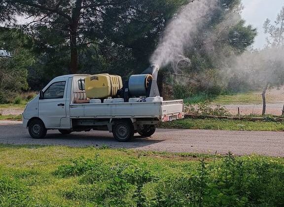 Mehmetçik Büyükkonuk Belediyesi’nden çam kese böceklerine karşı çevre dostu biyolojik mücadele…