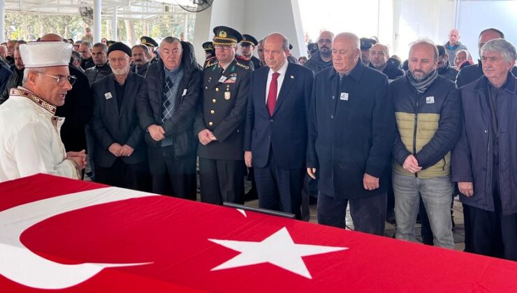 Cumhurbaşkanı Ersin Tatar, Kıbrıs Barış Harekatı Gazisi Mustafa Zorlu’nun cenaze törenine katıldı