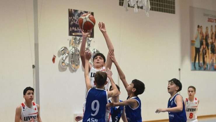 TTEC U14 Erkekler Basketbol Ligi. Rakibini mağlup eden Levent Kolej, B grubu liderliğini sürdürdü